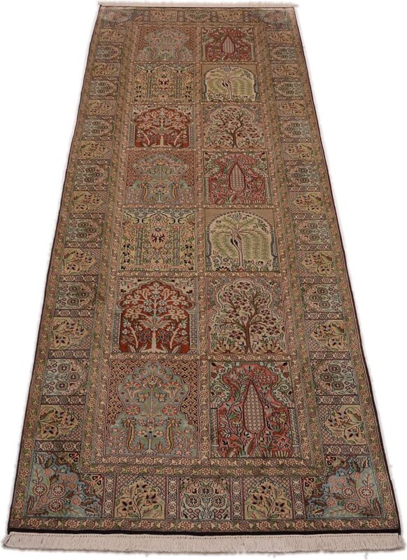 Kaschmirseide Orientteppich 94 × 298 cm, Seide, handgeknüpft