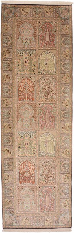 Kaschmirseide Orientteppich 94 × 298 cm, Seide, handgeknüpft
