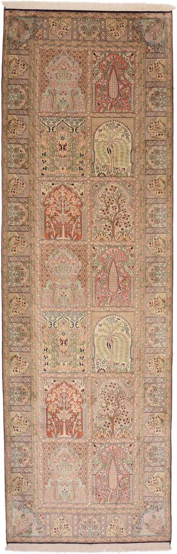 Kaschmirseide Orientteppich 94 × 298 cm, Seide, handgeknüpft