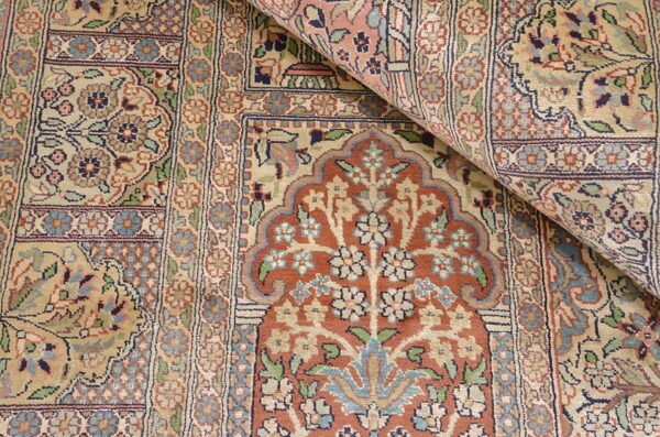 Kaschmirseide Orientteppich 94 × 308 cm, Seide, handgeknüpft Indien