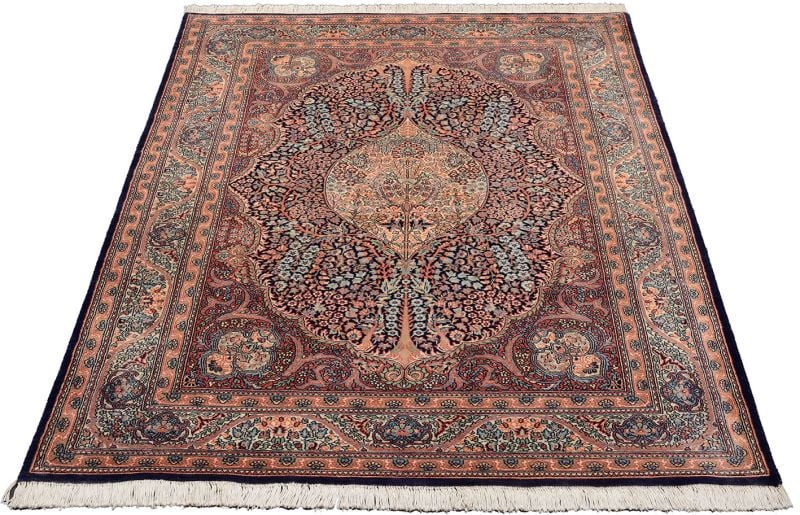 Kirman Orientteppich 140 × 215 cm, Schurwolle, handgeknüpft antik