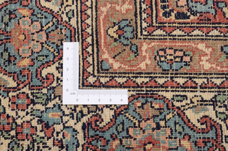 Kirman Orientteppich 140 × 215 cm, Schurwolle, handgeknüpft antik