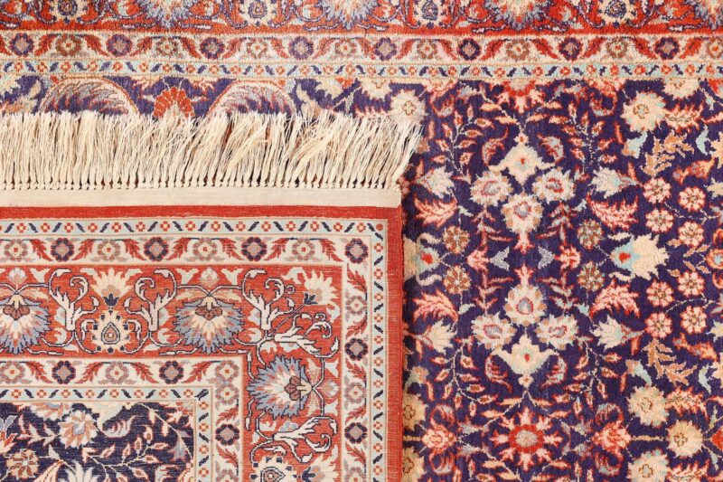 Peking Orientteppich 105 × 146 cm, Seide, handgeknüpft