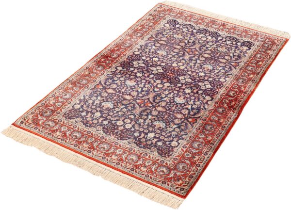 Peking Orientteppich 105 × 146 cm, Seide, handgeknüpft