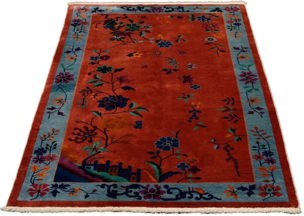 Peking Orientteppich 125 × 207 cm, Schurwolle, handgeknüpft antik