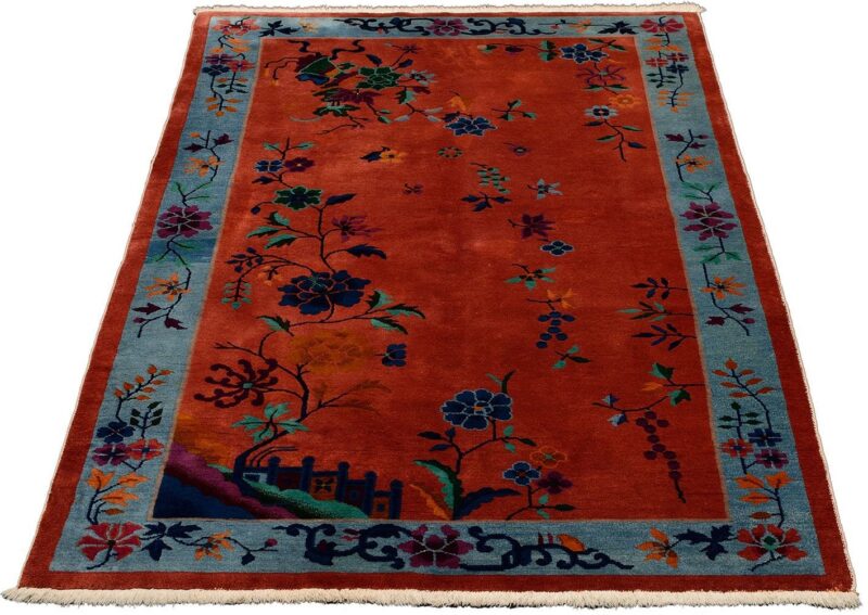 Peking Orientteppich 125 × 207 cm, Schurwolle, handgeknüpft antik
