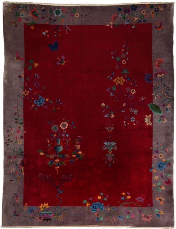 Peking Orientteppich 270 × 348 cm, Schurwolle, handgeknüpft antik