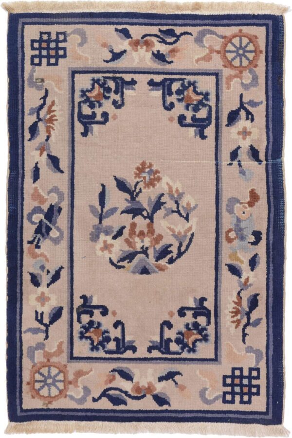 Peking Orientteppich 62 × 89 cm, Schurwolle, handgeknüpft