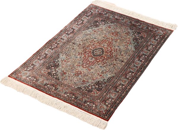 Peking Orientteppich 62 × 91 cm, Seide, handgeknüpft filigran