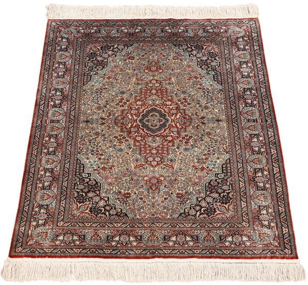 Peking Orientteppich 62 × 91 cm, Seide, handgeknüpft filigran