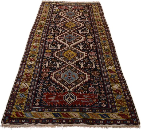 Shiraz Orientteppich 135 × 300 cm, Schurwolle, handgeknüpft antik
