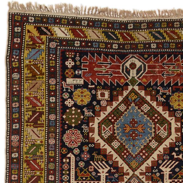 Shiraz Orientteppich 135 × 300 cm, Schurwolle, handgeknüpft antik
