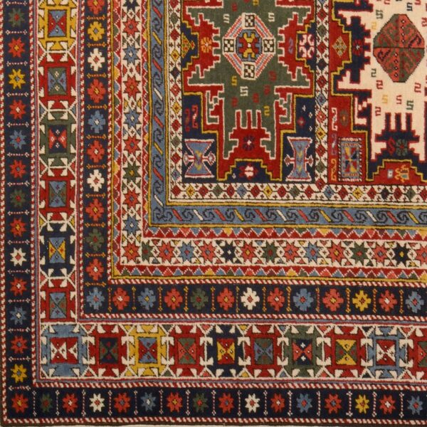 Shiraz Orientteppich 140 × 203 cm, Schurwolle, handgeknüpft antik