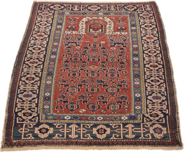 Shiraz Orientteppich 90 × 150 cm, Schurwolle, handgeknüpft antik