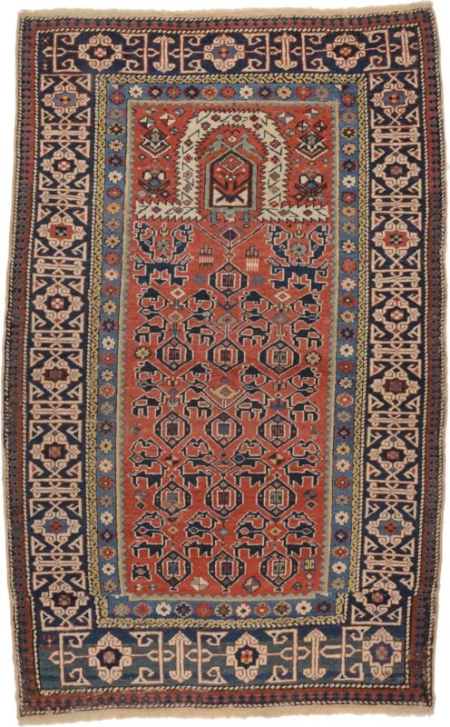 Shiraz Orientteppich 90 × 150 cm, Schurwolle, handgeknüpft antik
