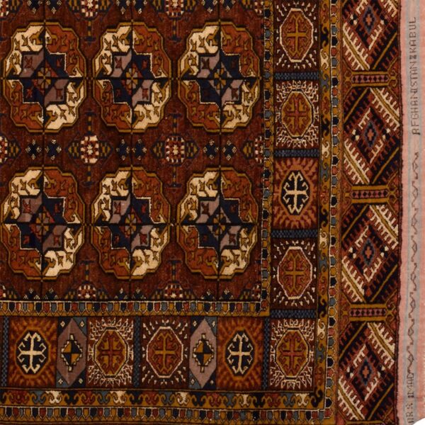 Turkmen Orientteppich 114 × 169 cm, Schurwolle-Seide, handgeknüpft