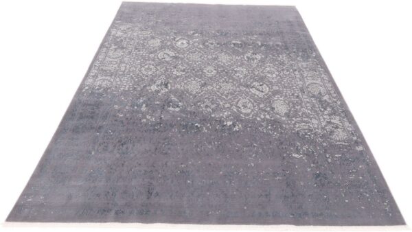 Asman Perserteppich 206 × 300 cm, Schurwolle-Seide, handgeknüpft