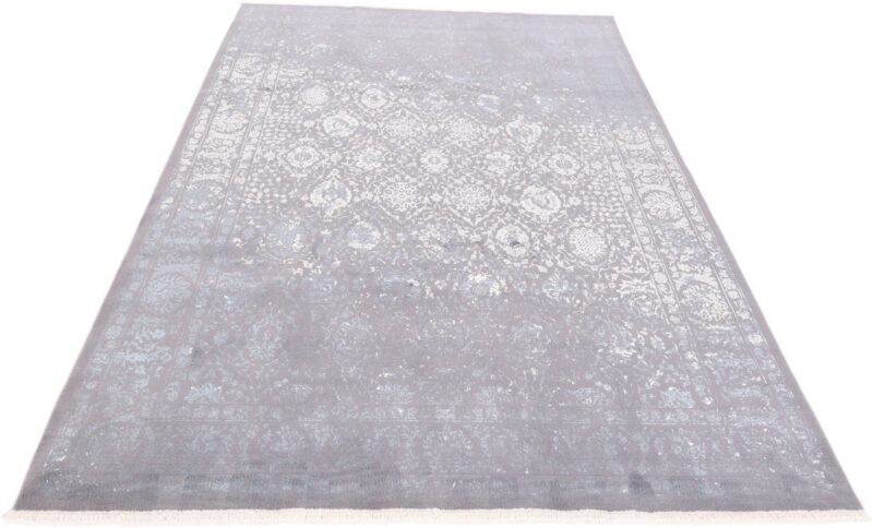 Asman Perserteppich 206 × 300 cm, Schurwolle-Seide, handgeknüpft