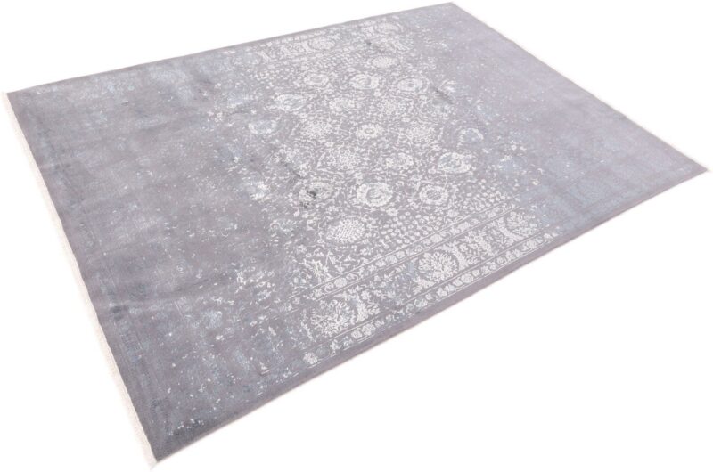 Asman Perserteppich 206 × 300 cm, Schurwolle-Seide, handgeknüpft