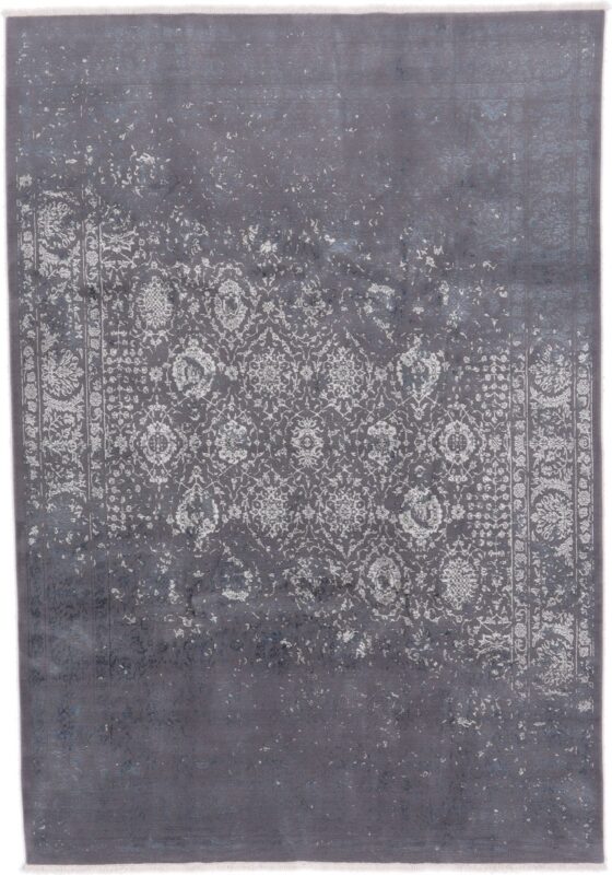 Asman Perserteppich 206 × 300 cm, Schurwolle-Seide, handgeknüpft