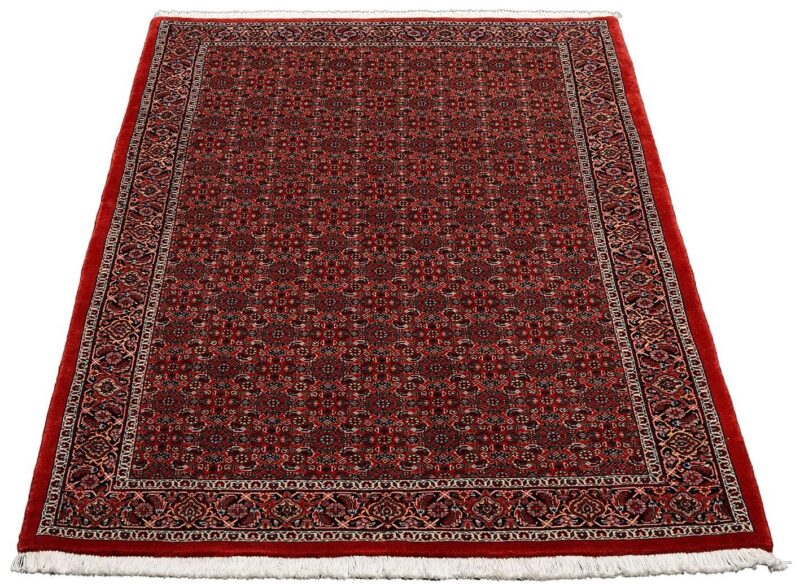 Bidjar Perserteppich 114 × 186 cm, Schurwolle-Seide, handgeknüpft