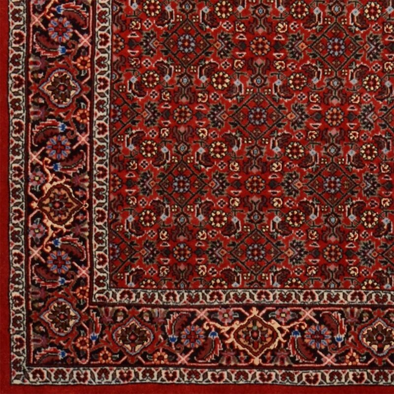 Bidjar Perserteppich 114 × 186 cm, Schurwolle-Seide, handgeknüpft