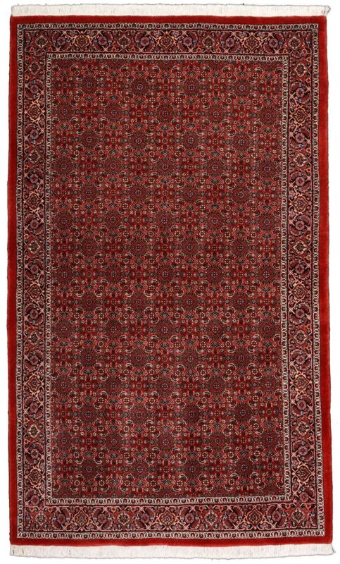 Bidjar Perserteppich 114 × 186 cm, Schurwolle-Seide, handgeknüpft