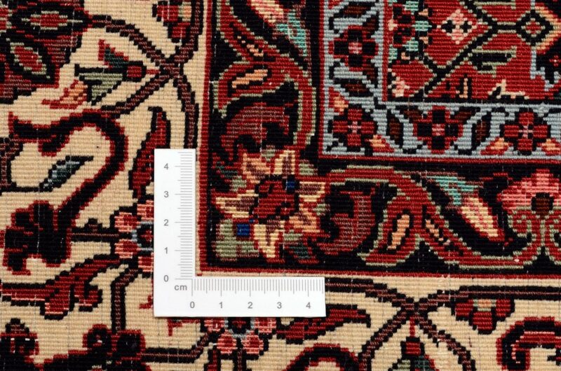 Bidjar Perserteppich 208 × 214 cm, Schurwolle Seide, handgeknüpft