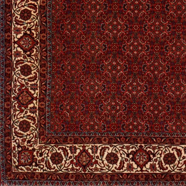 Bidjar Perserteppich 208 × 214 cm, Schurwolle Seide, handgeknüpft