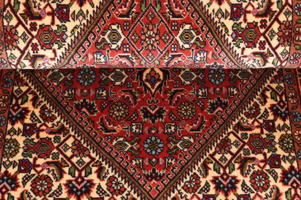 Bidjar Perserteppich 82 × 149 cm, Schurwolle-Seide, handgeknüpft