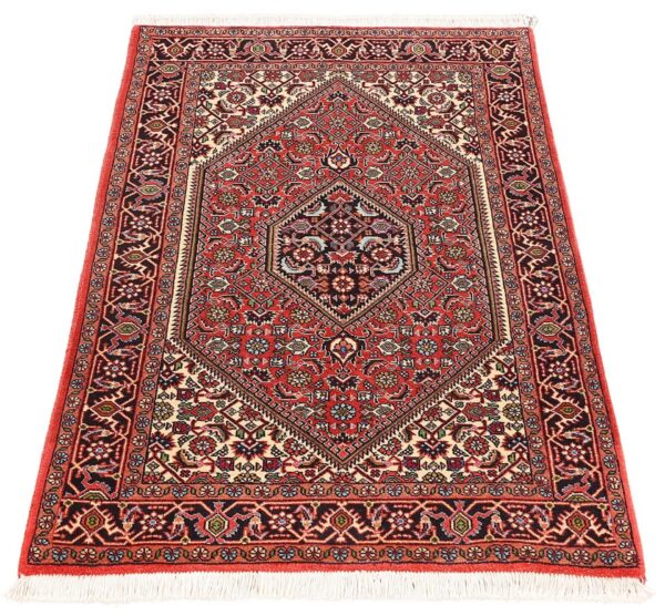 Bidjar Perserteppich 82 × 149 cm, Schurwolle-Seide, handgeknüpft