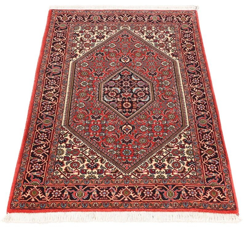 Bidjar Perserteppich 82 × 149 cm, Schurwolle-Seide, handgeknüpft