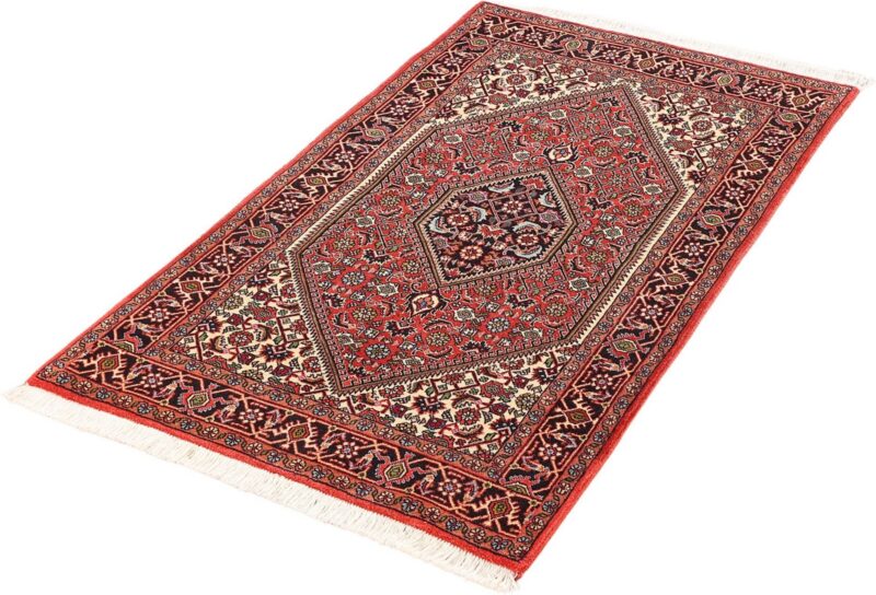 Bidjar Perserteppich 82 × 149 cm, Schurwolle-Seide, handgeknüpft