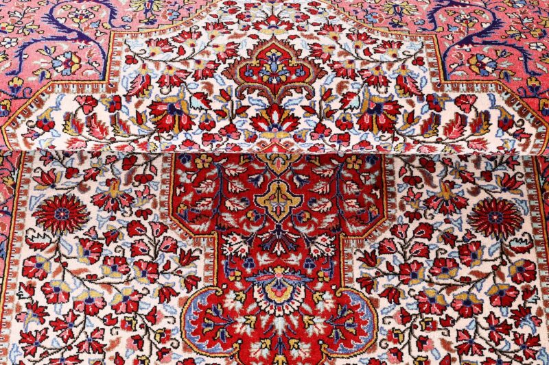 Ghom Perserteppich 100 × 140 cm, Seide, handgeknüpft