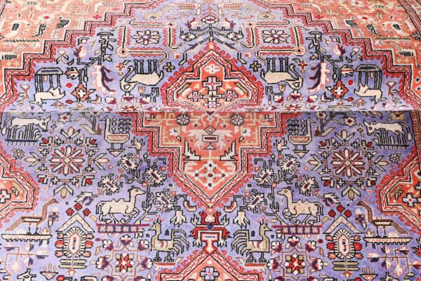 Ghom Perserteppich 100 × 154 cm, Seide, handgeknüpft