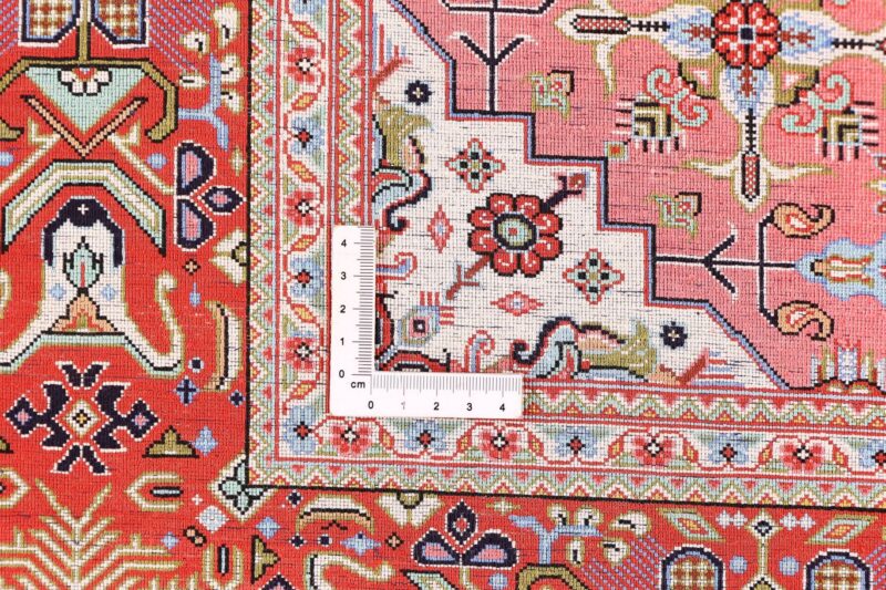 Ghom Perserteppich 105 × 152 cm, Seide, handgeknüpft
