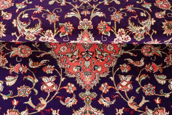 Ghom Perserteppich 105 × 160 cm, Seide, handgeknüpft exklusiv