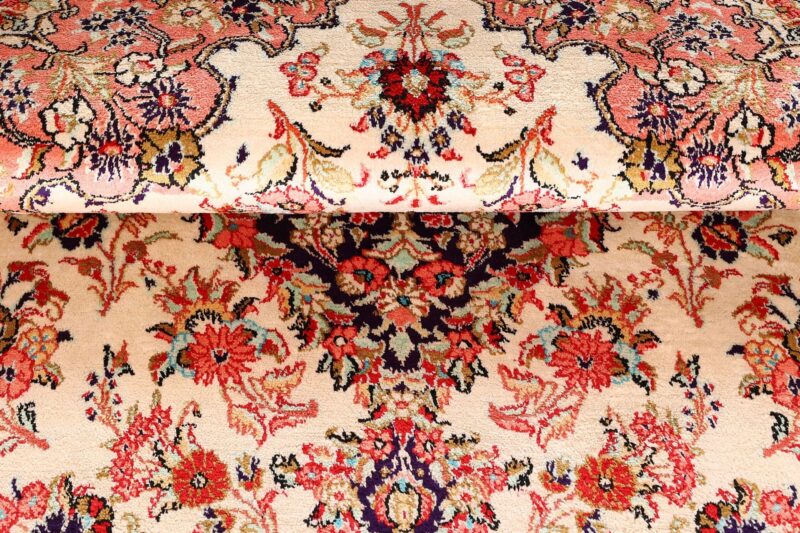 Ghom Perserteppich 109 × 149 cm, Seide, handgeknüpft exklusiv