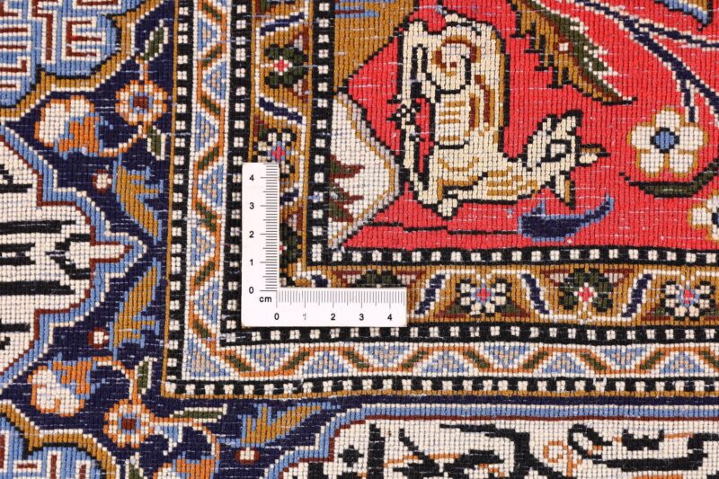 Ghom Perserteppich 137 × 212 cm, Schurwolle und Seide, handgeknüpft