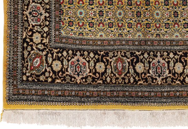 Ghom Perserteppich 206 × 316 cm, Seide, handgeknüpft exklusiv