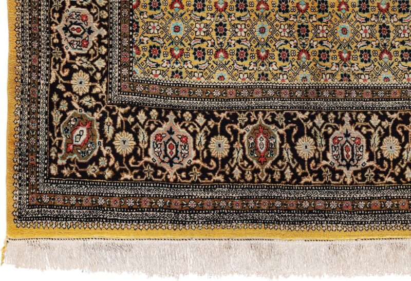 Ghom Perserteppich 206 × 316 cm, Seide, handgeknüpft exklusiv