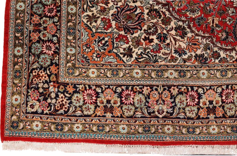 Ghom Perserteppich 210 × 337 cm, Seide, handgeknüpft