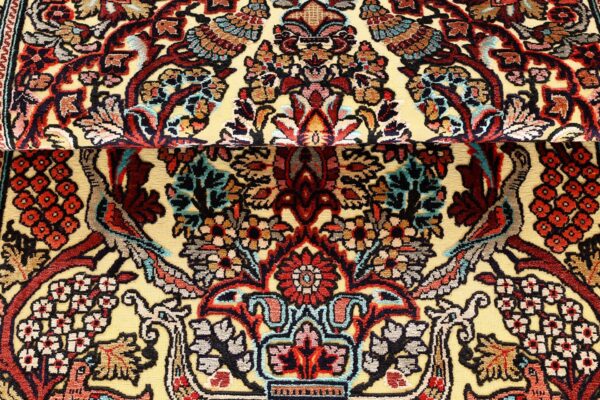 Ghom Perserteppich 77 × 133 cm, Seide, handgeknüpft
