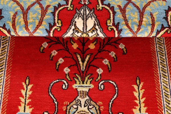 Ghom Perserteppich 84 × 123 cm, Schurwolle und Seide, handgeknüpft