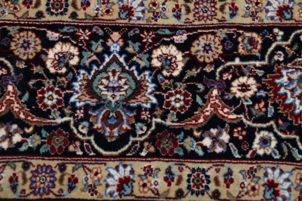 Isfahan Perserteppich 140 × 230 cm, Schurwolle Seide, handgeknüpft