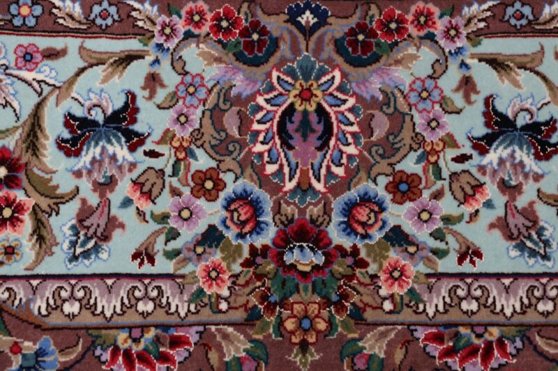 Isfahan Perserteppich 145 × 235 cm, Schurwolle-Seide, handgeknüpft
