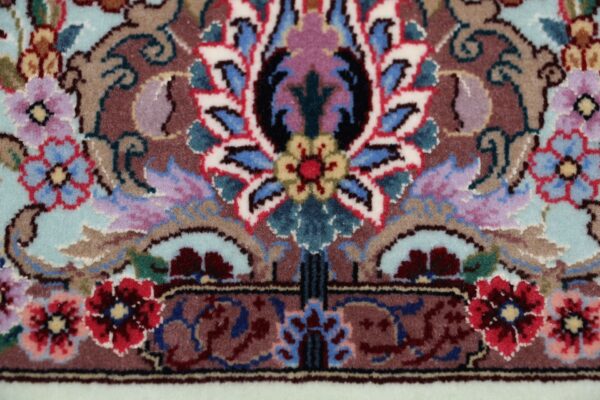 Isfahan Perserteppich 145 × 235 cm, Schurwolle-Seide, handgeknüpft