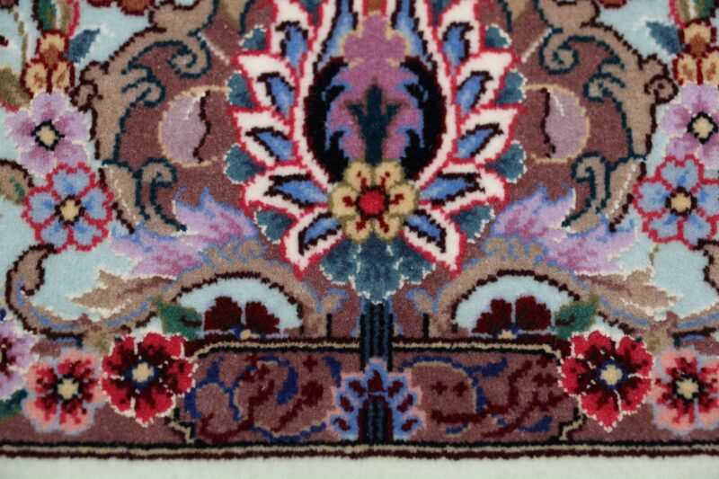 Isfahan Perserteppich 145 × 235 cm, Schurwolle-Seide, handgeknüpft