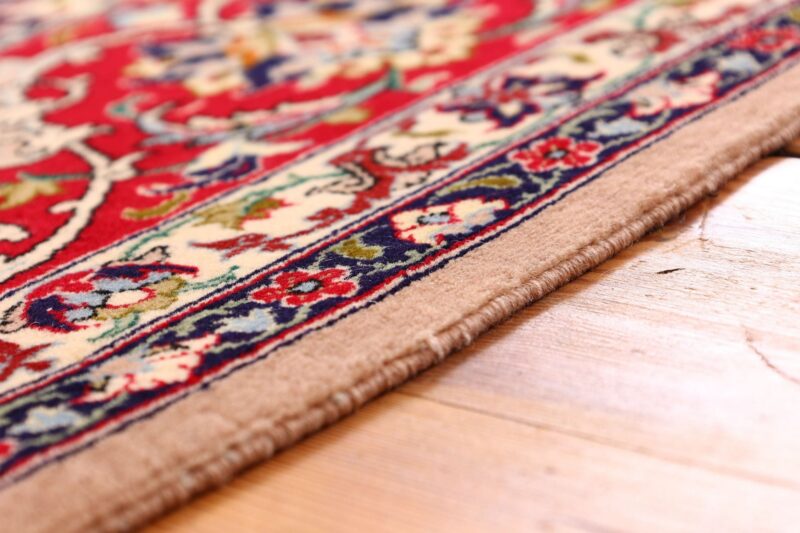 Isfahan Perserteppich 148 × 224 cm, Schurwolle-Seide, handgeknüpft