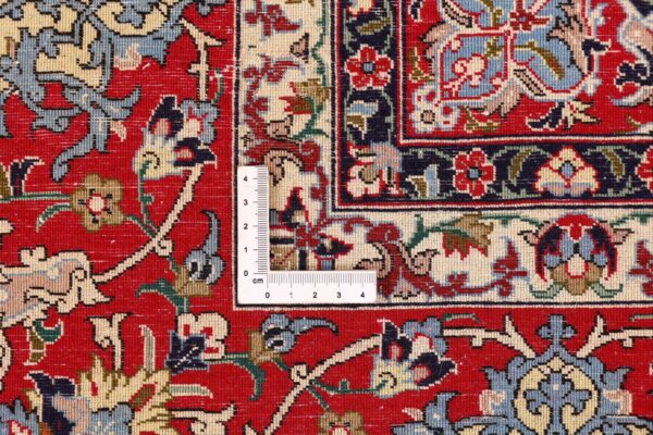 Isfahan Perserteppich 148 × 224 cm, Schurwolle-Seide, handgeknüpft